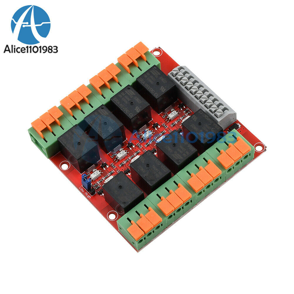 5V 8 Channle 20A Relay Control Module Support High And Low Voltage Trigger