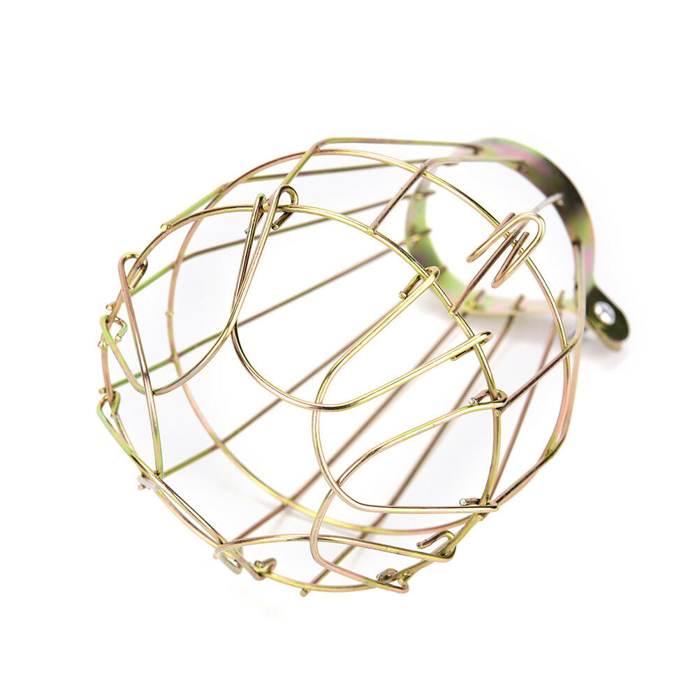 1X Iron Wire Bulb Guards Clamp Metal Lamp Cage Retro Trouble Light Parts j.l8