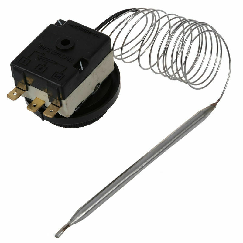 1NC 1NO AC 250V/380V 16A 0-40C Temperature Control Switch Capillary ThermostatV9