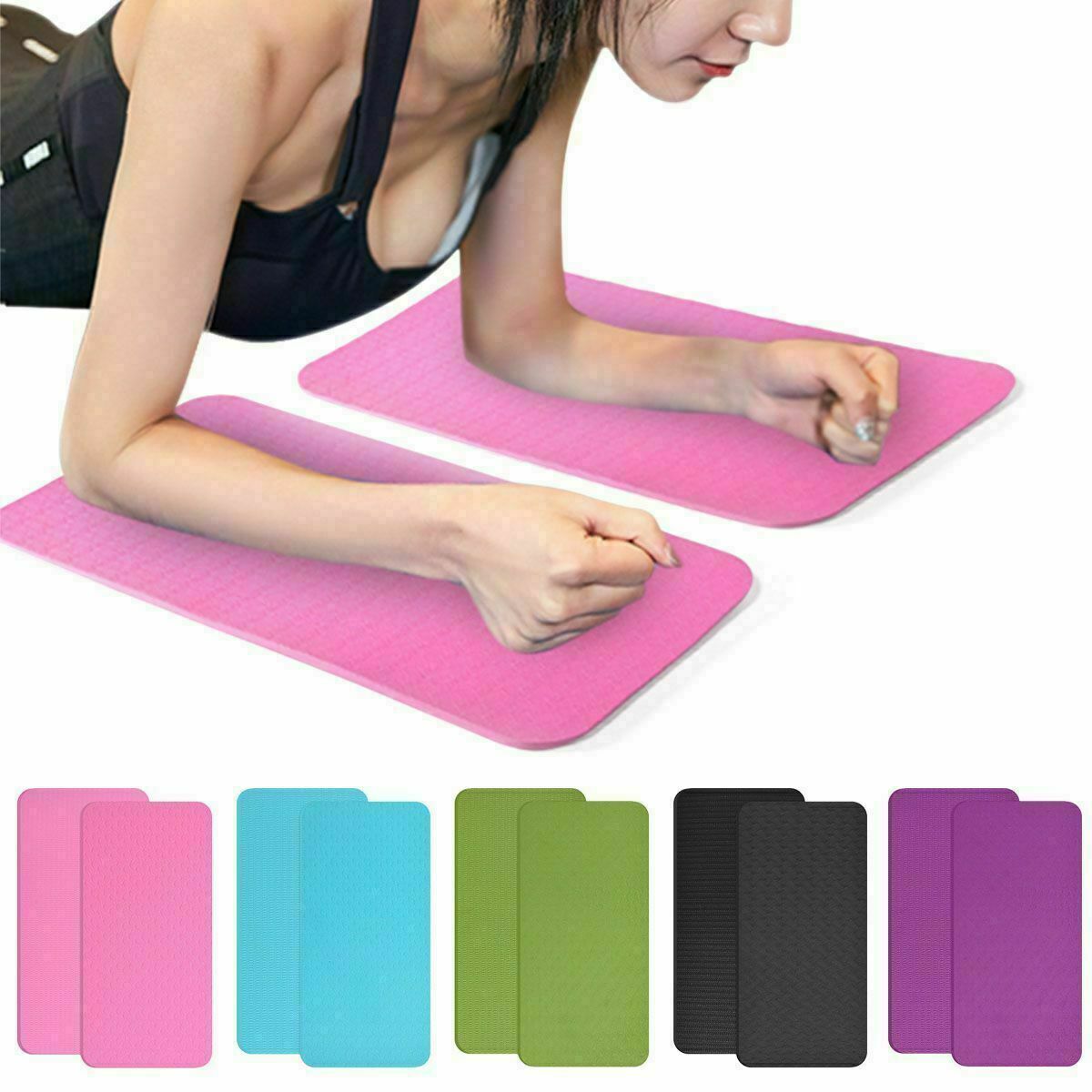 US Yoga Knee Mat Soft Pads Fitness Cushion Gym Sports Plank Pilates Exercise Pad