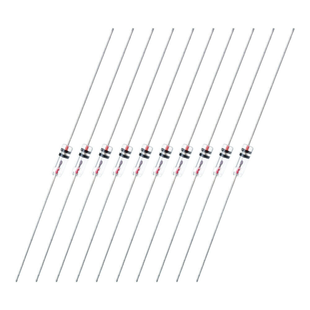10PCS Germanium Diode 1N34A DO-7 1N34 IN34A for Rectifying Efficiency TV Switch