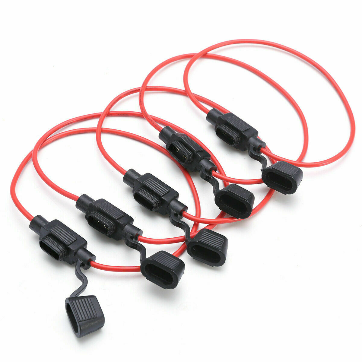 5pcs In Line Car Mini Blade Fuse Holder Splash-proof for 12V 30A Fuses New