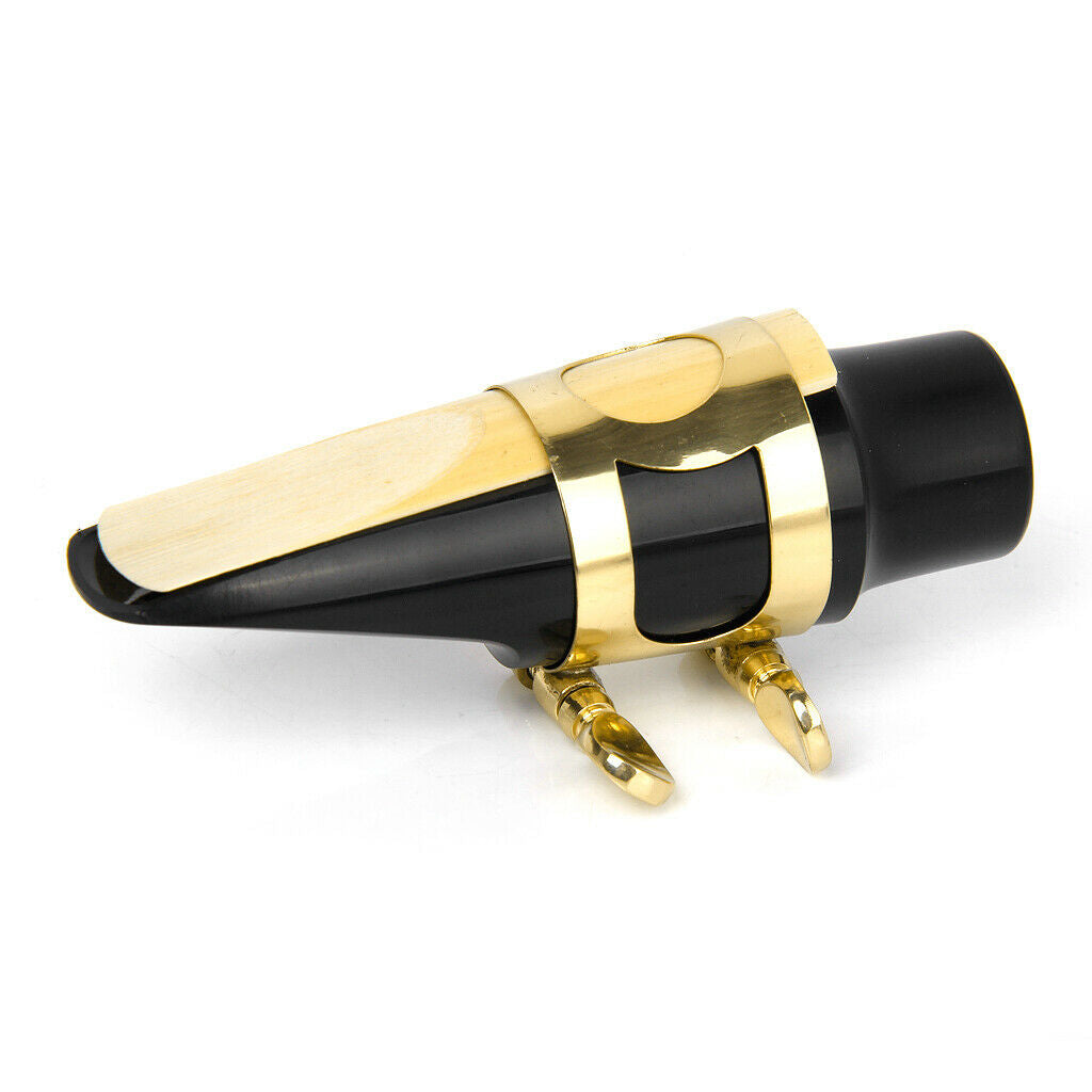 2x Alto Saxophone Mouthpiece with Ligature Protective  2.5 Reed Teeth Cushion