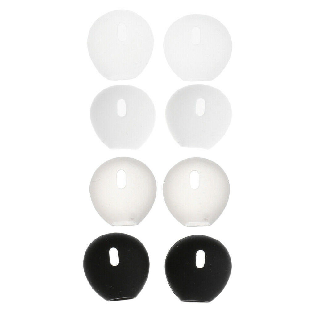 4Pairs Earphone Silicone Cover Rubber Soft Ear Tips Earbuds Caps for Airpods