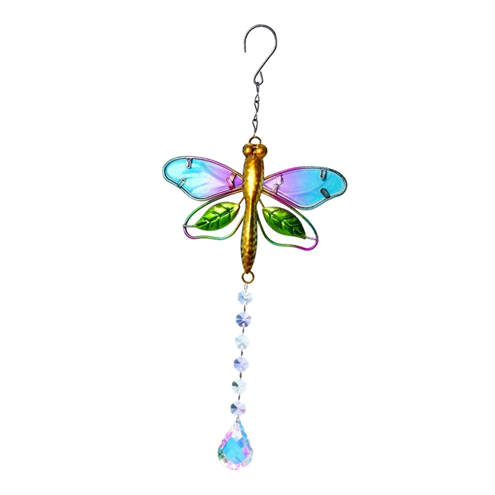 4pcs Charmful Crystal Suncatcher Decor Window Ornament Yard Patio Pendant