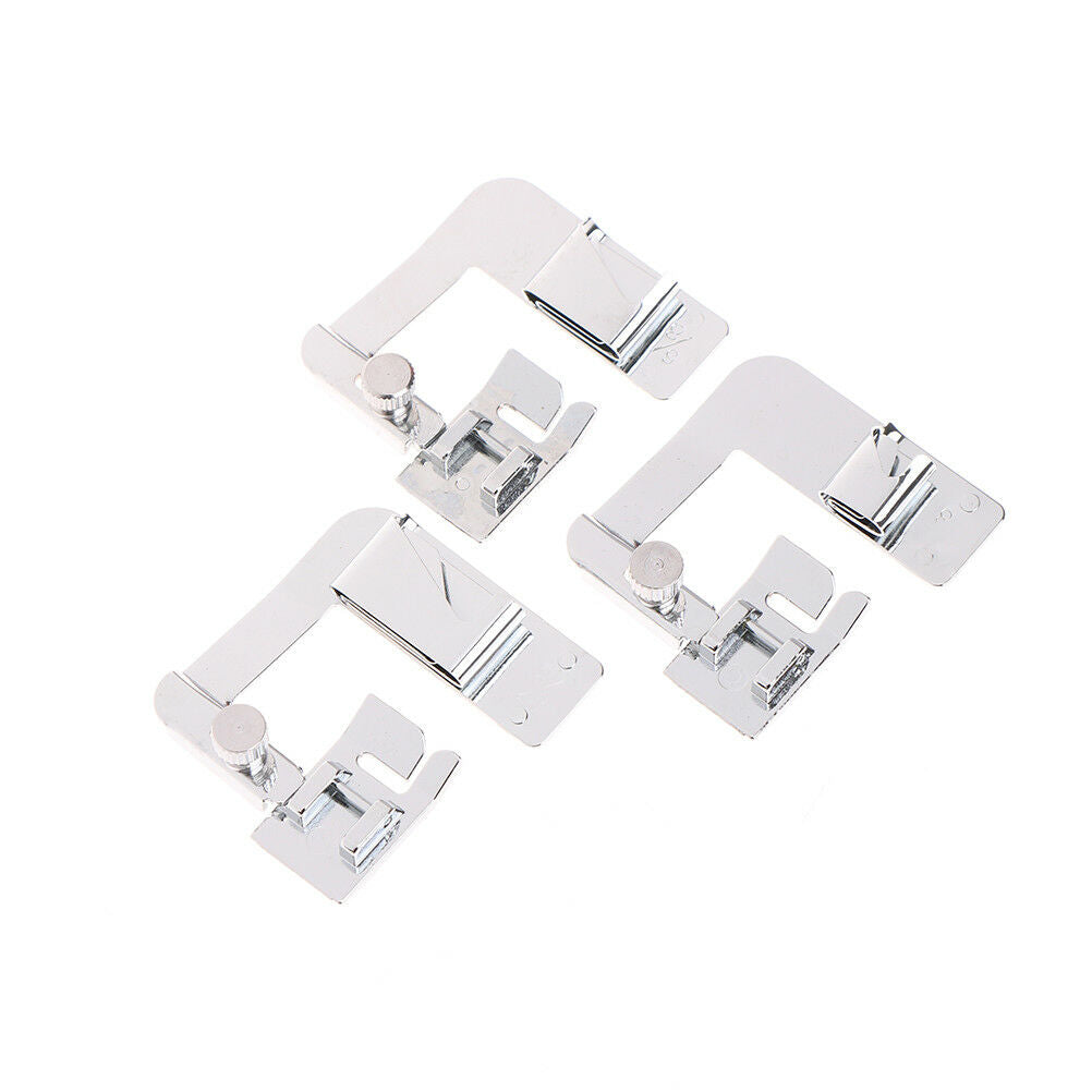 3Pcs/Set domestic sewing machine foot presser rolled hem feet for brother siBDA