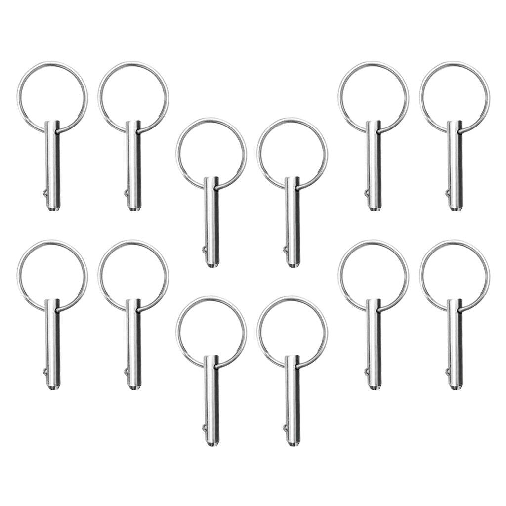 12pcs Stainless Steel Spring Release Pin Fr Top Bridge Hinge