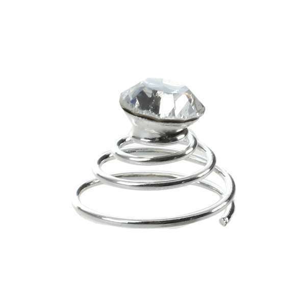 12 X Spiral twist diamond Bridal Wedding Clip Hair Pin O2O6