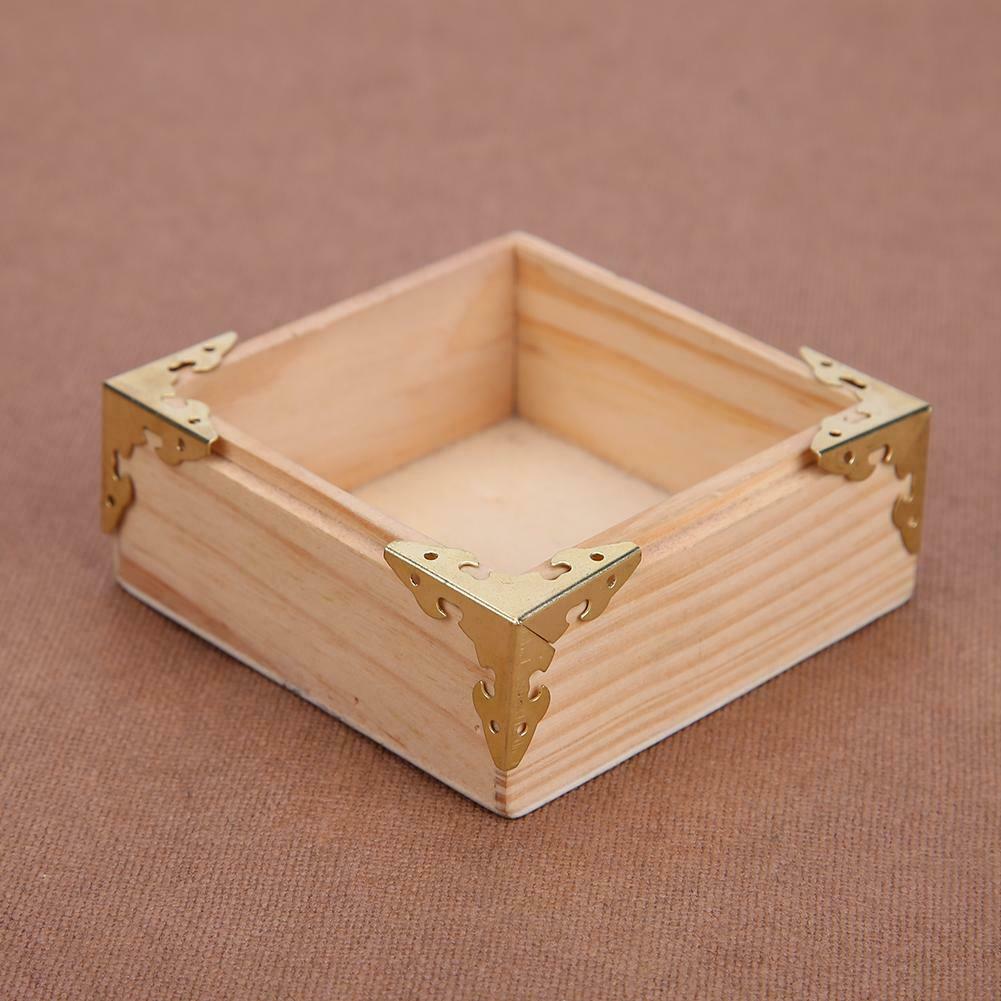 12pcs Metal Carve Jewelry Box Corner Protector Furniture Decorative Bracket A#S