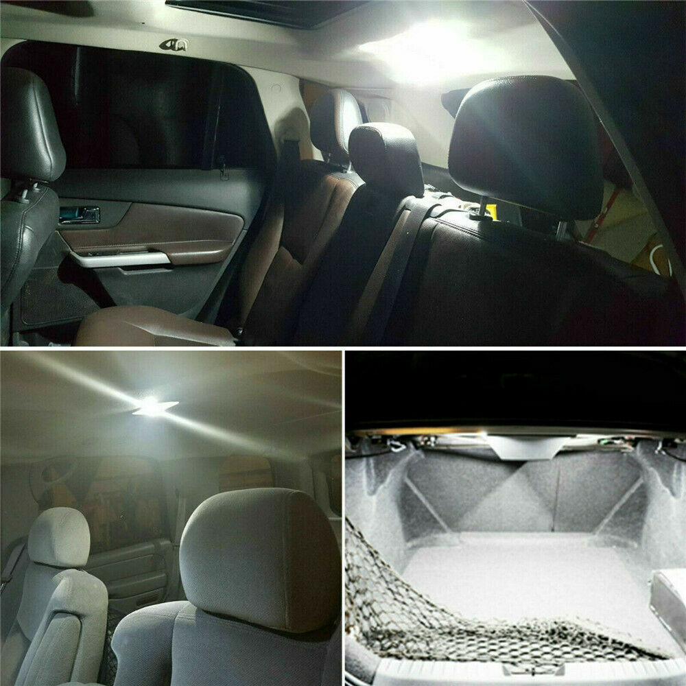10Pc 31MM Festoon LED White Dome Map License Interior Light Bulb Kit DE3175 3022