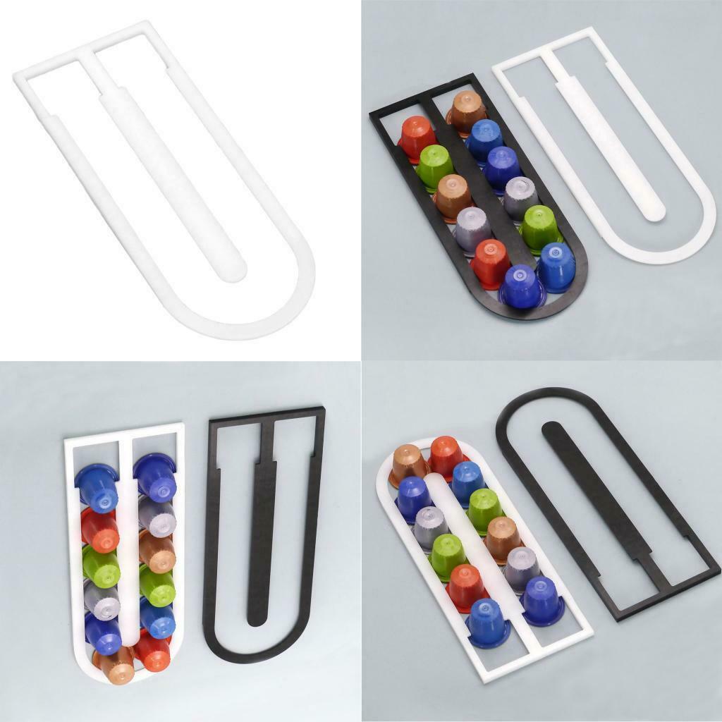 2pcs Coffee Capsule Holder 12 Capsules Coffee Pod Dispenser for Nespresso