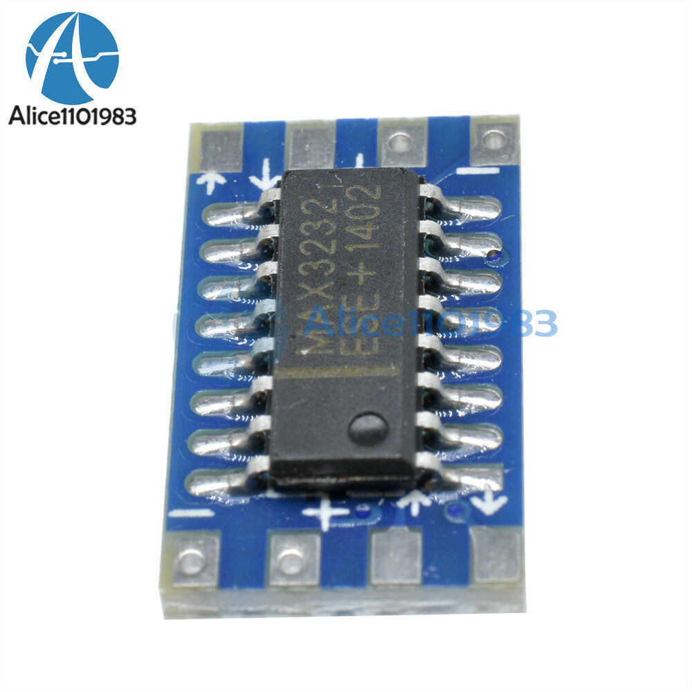10PCS Serial Port Mini RS232 to TTL Converter Adaptor Module Board MAX3232