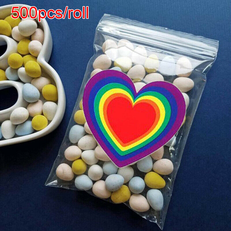500pcs Heart Shape Valentine's Day Self-Adhesive Stickers Seal Labe.l8