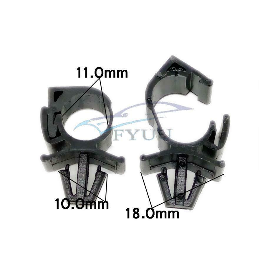 20 Pcs Plastic Car Fixed Clips Corrugated Pipe Tie Wrap Cable Clamp Fasteners