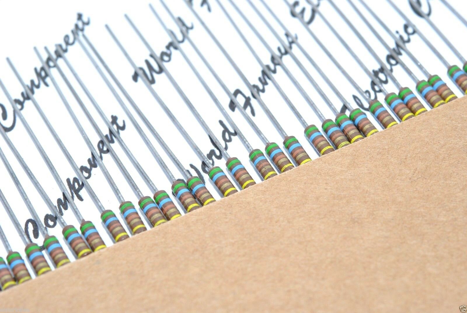 10pcs-TRW GBT 430K 5% 1/4W MIL Carbon Composition Resistor - JANRCR07G434JS