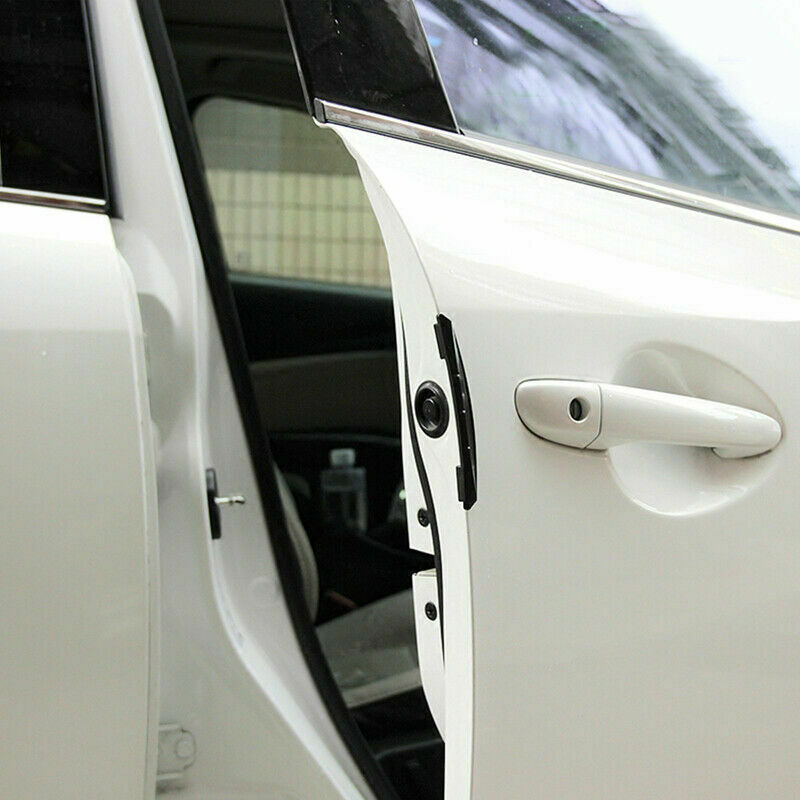4 Pcs Car Door Edge-Scratch Anti-collision Protector Guard Strip Black Universal