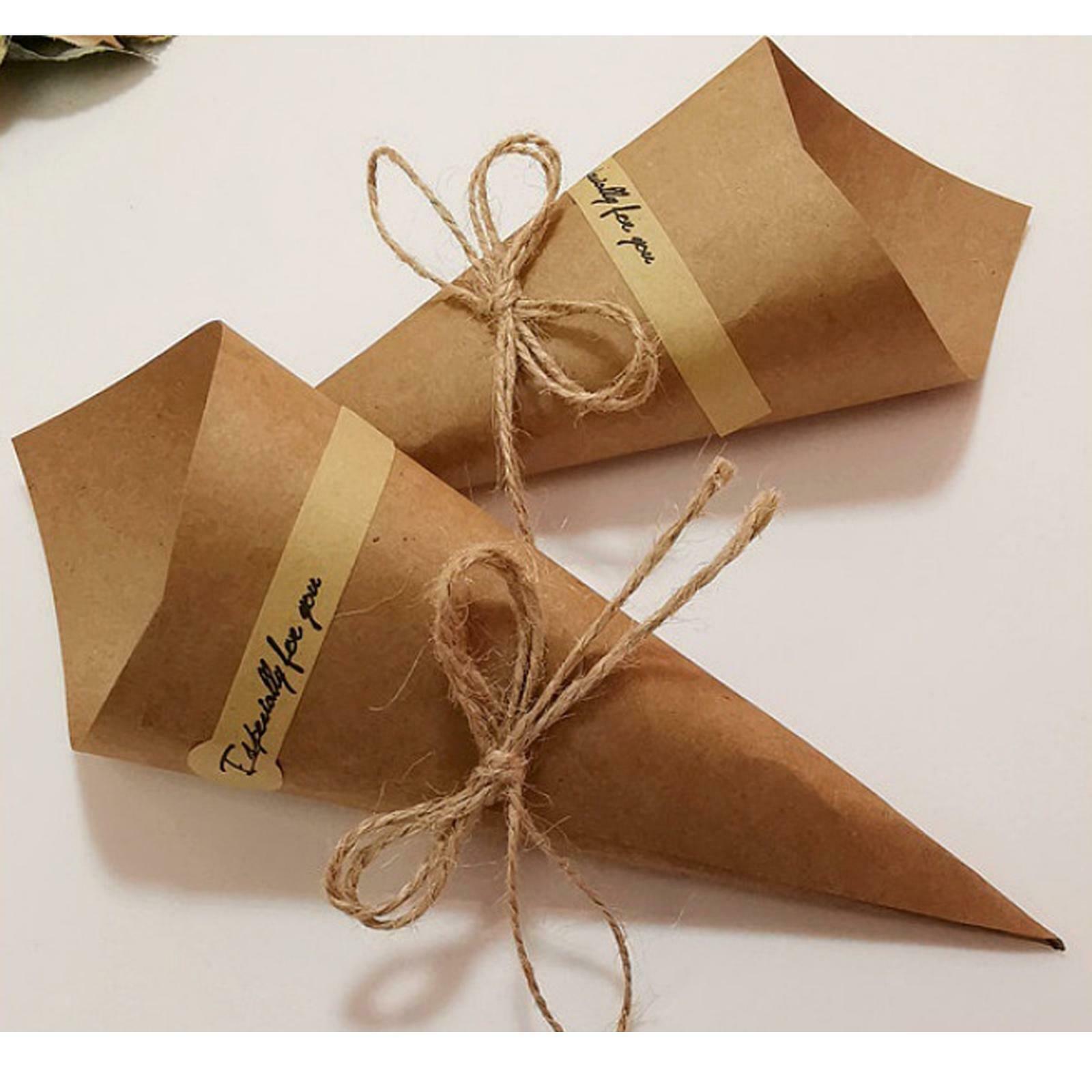 Confetti Cones Wedding Cones for Wedding Party for Confetti Gifts Brown