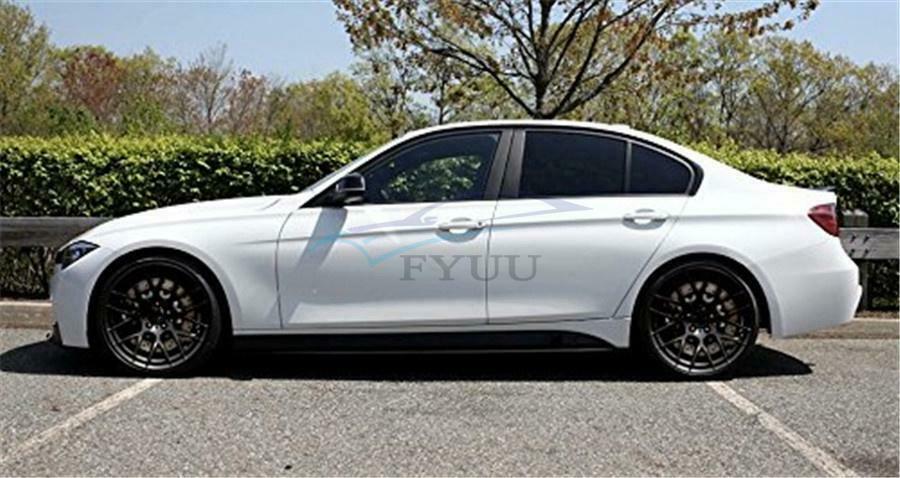 For BMW 3 4 5 Series Car Side Skirt Carbon Fiber Vinyl Applique Decoration