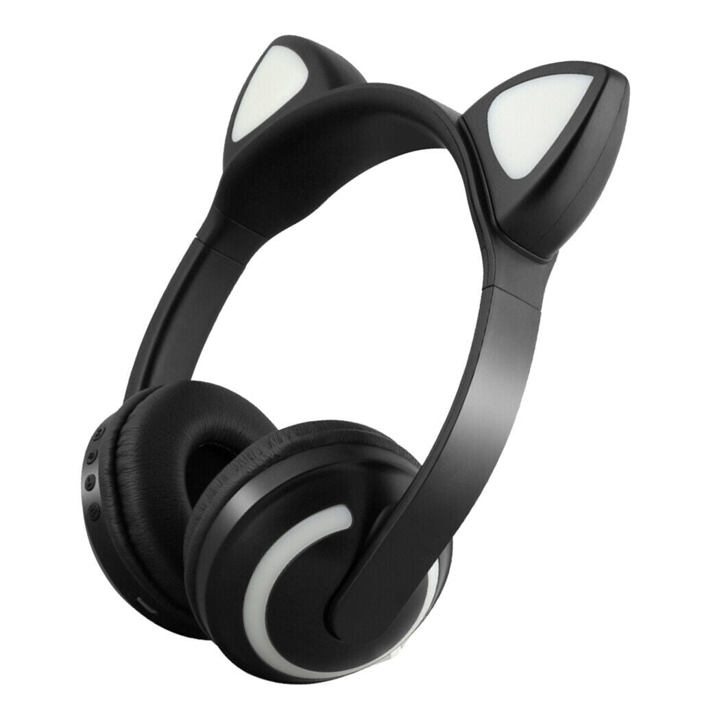 Bluetooth Wireless Cat Ear Headphones On Ear Headset Earphones Headphones