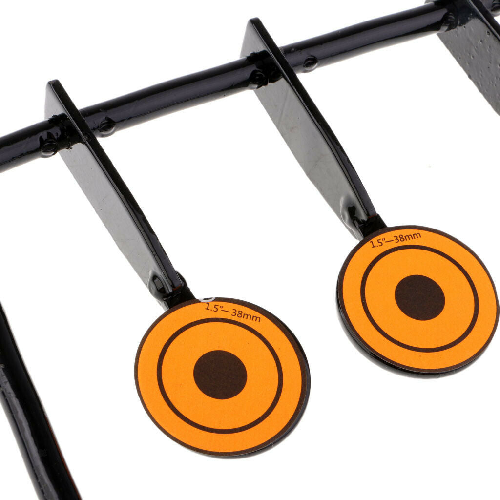 Resetting Spinner Target Metal Practice Shooting Target + 250 Target Stickers
