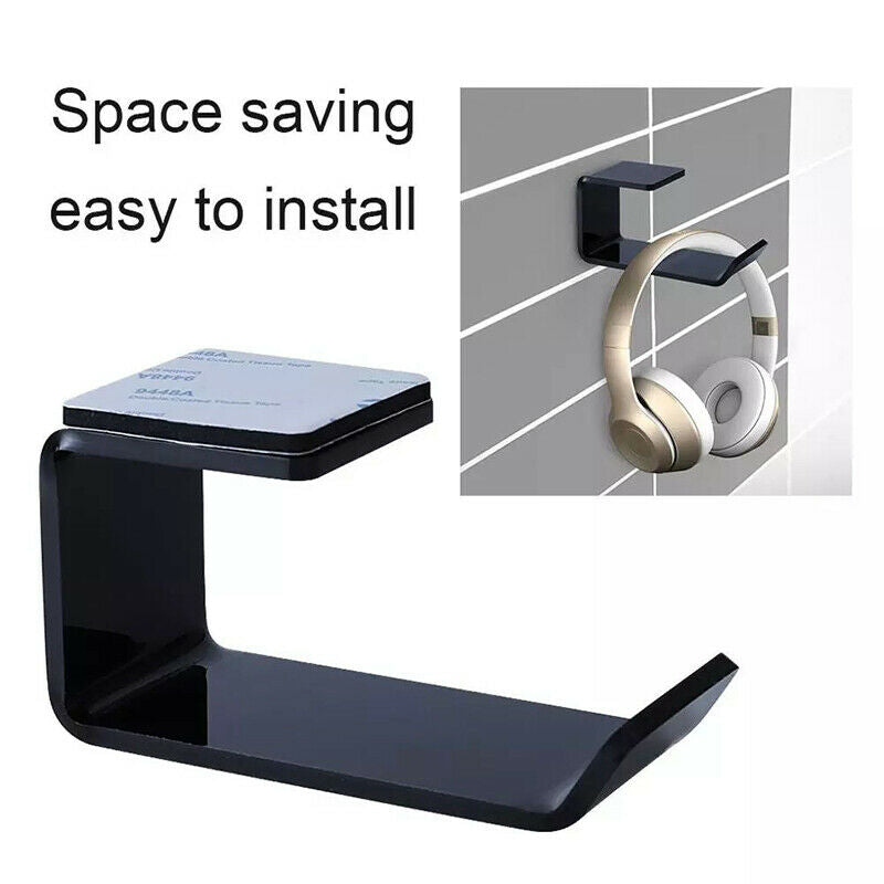 Acrylic Headphone Bracket Wall Mounted Headset Holder Hook Display Stand VnM XC