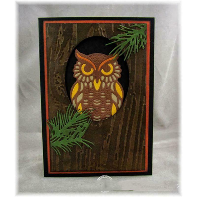 One Owl Metal Cutting Dies Stencil DIY Scrapbooking Album Stamp Paper Card