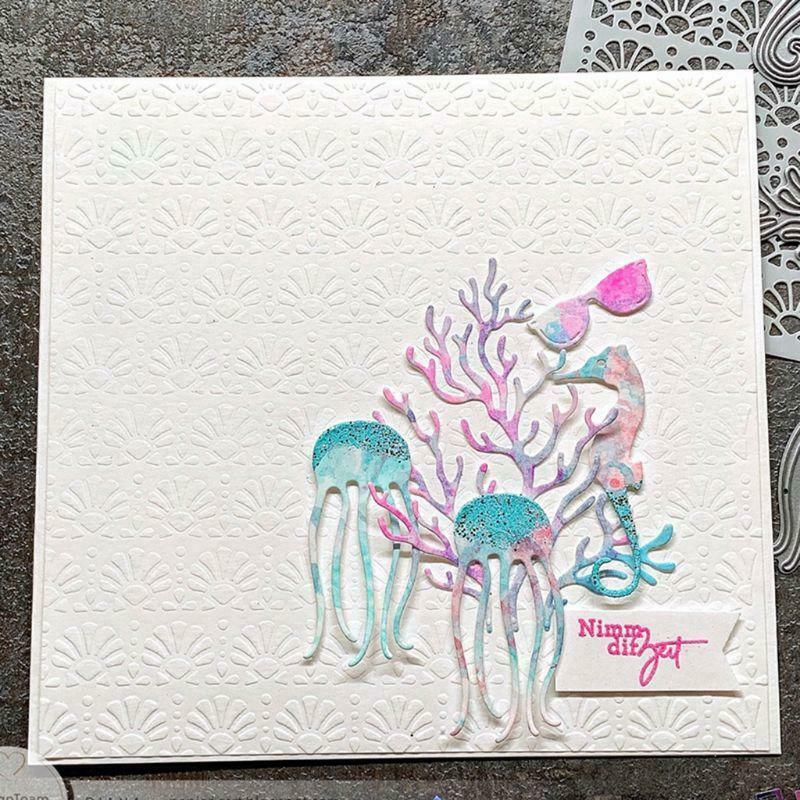 Octopus Metal Cutting Dies Stencil Scrapbooking DIY Album Stamp Paper Embossing
