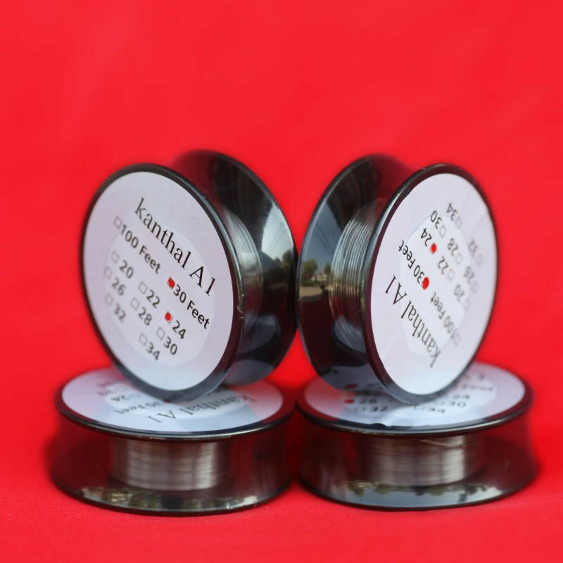 30ft - 24 Gauge AWG A1 Round Wire 0.5mm Resistance