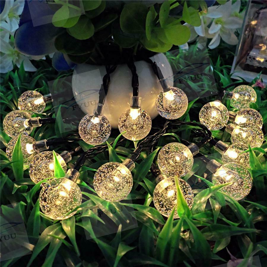 Waterproof Solar Powered 50 LED String Light Garden Path Yard Decor Lamp Outdoor