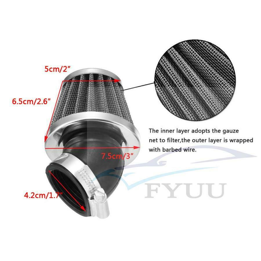 4Pcs New Motorcycle Air Filter 42mm Universal Fit For 50cc 110cc 125cc 140cc