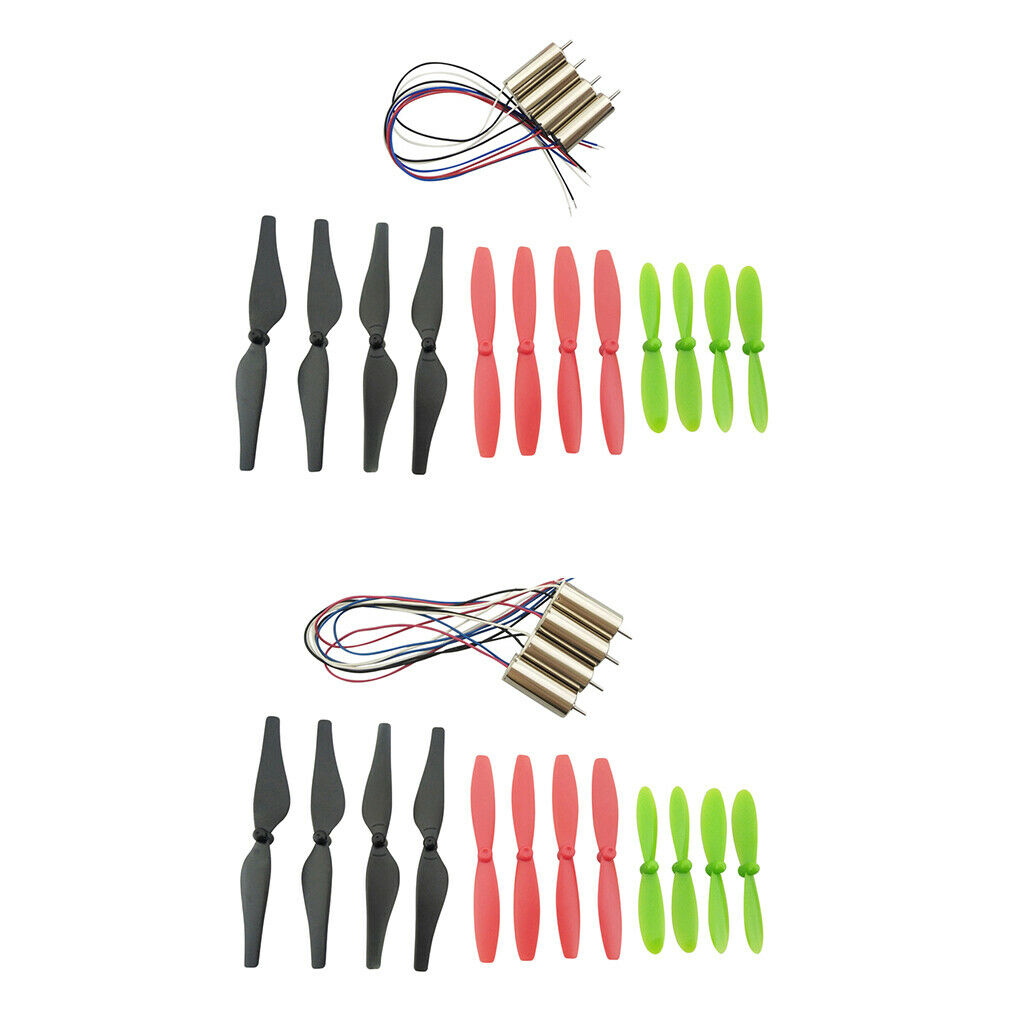 8520 Brush Motor 3.7V CW/CCW Hollow Cup Motor w/ Propeller Prop for RC Drone