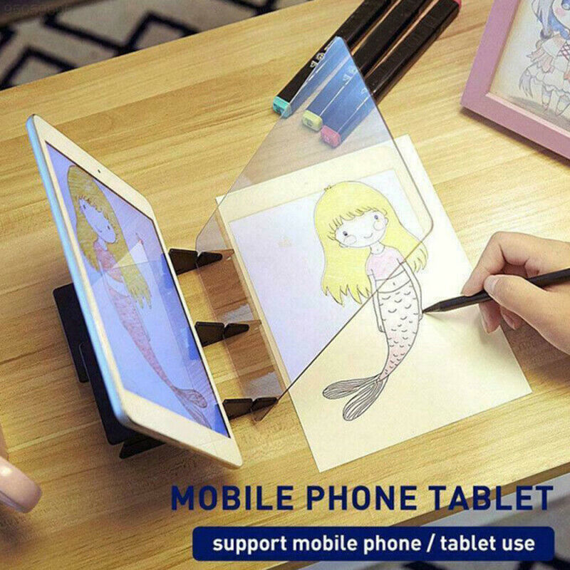 Mobile phone holder Sketch Wizard Tracing Drawing Board Optical Draw Projec~K Rf