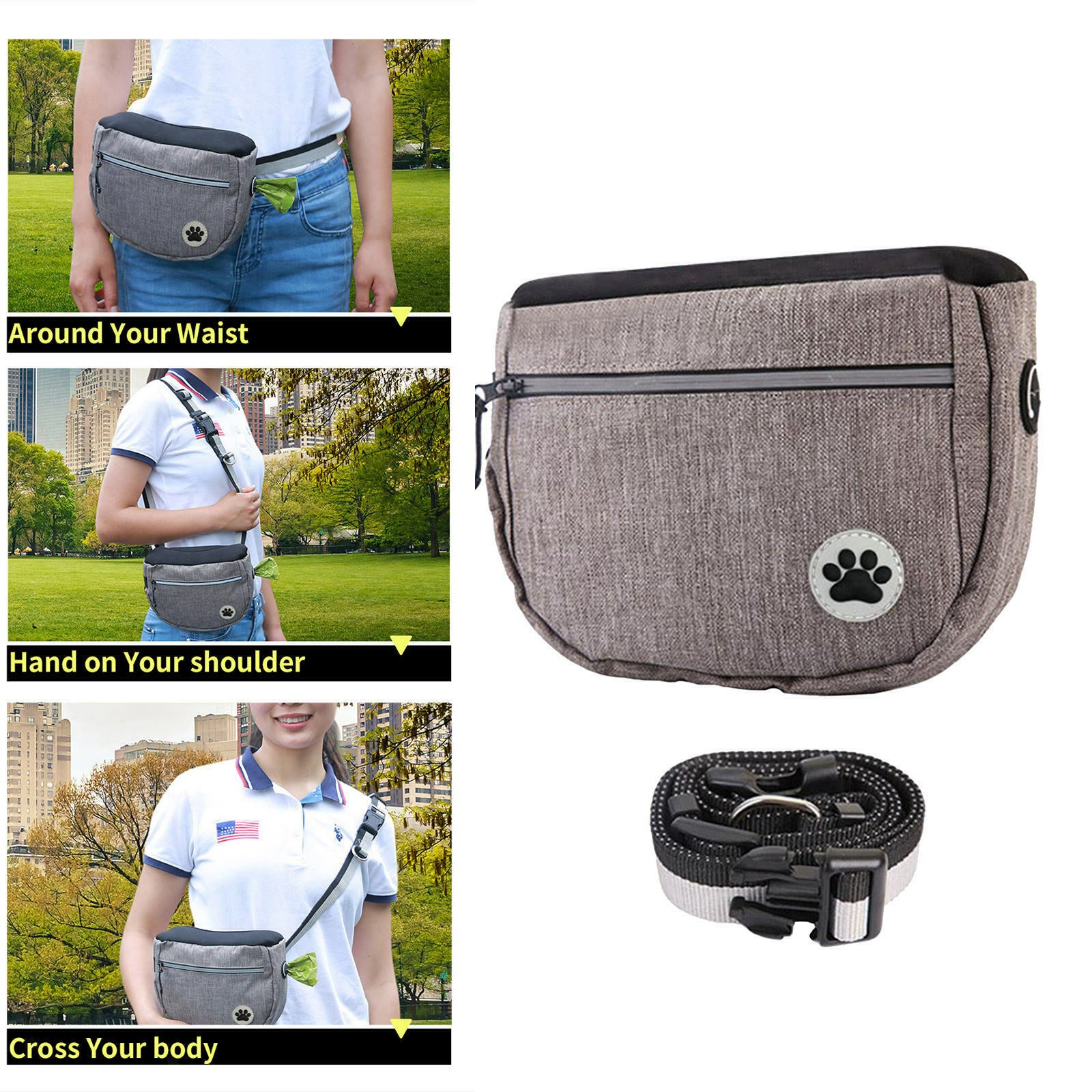 Dog Training Treats Pouch et Dog Treat Pouch Bag for Small to Large Dogs