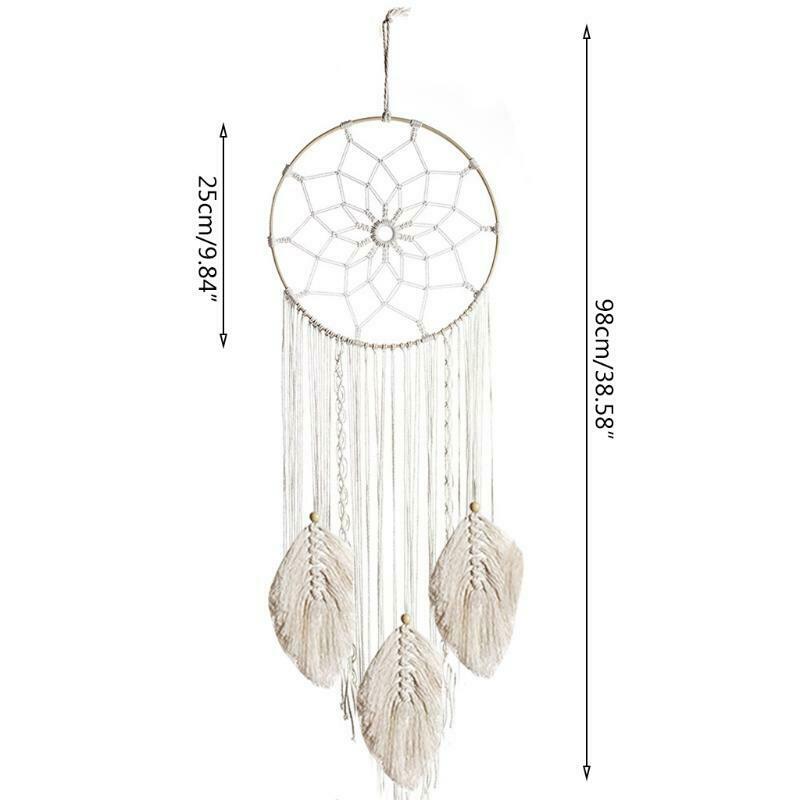 36.6x11.8in Dream Catcher Large Boho Wall Hanging Decor Woven Tapestry Handmade