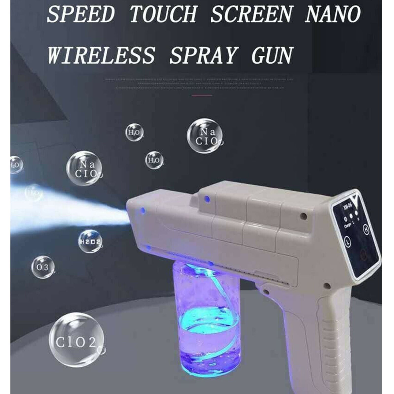 Wireless Nano Blue Light Steam Spray Disinfection Sprayer Gun USB charging New