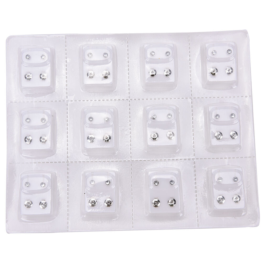 12 Pairs Alloy Piercing Tool Kit Ear Piercing Gun Earing For Piercing Too.l8