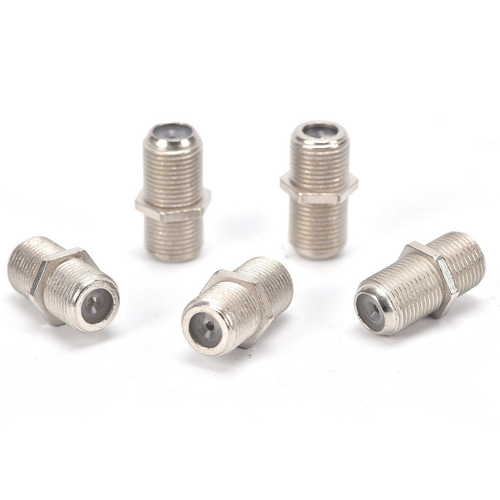 10Pack F Type Coupler Adapter Connector Female F/F Jack RG6 Coax Coaxial Cable B