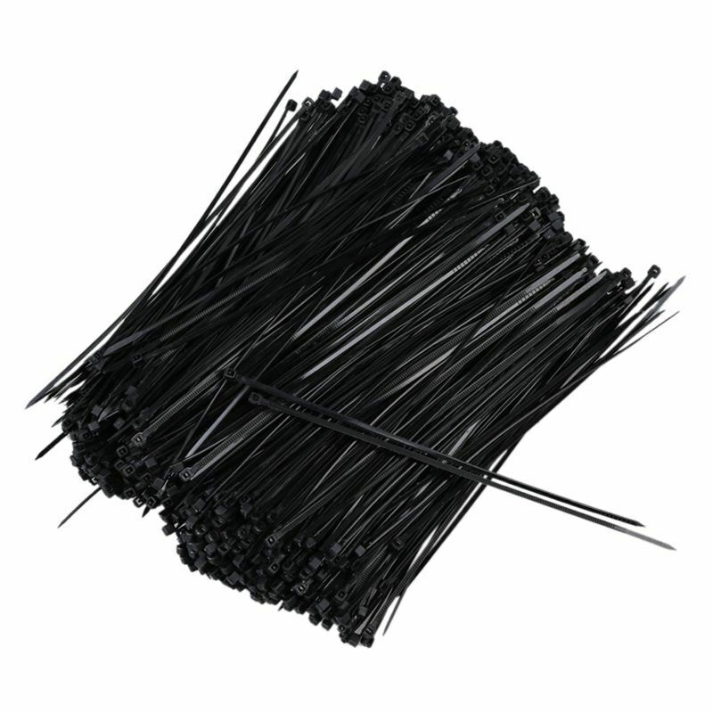 1000 Pcs 140mm x 2mm Self Locking Wire Cable Zip Tie 5.5" Black K1K4K4