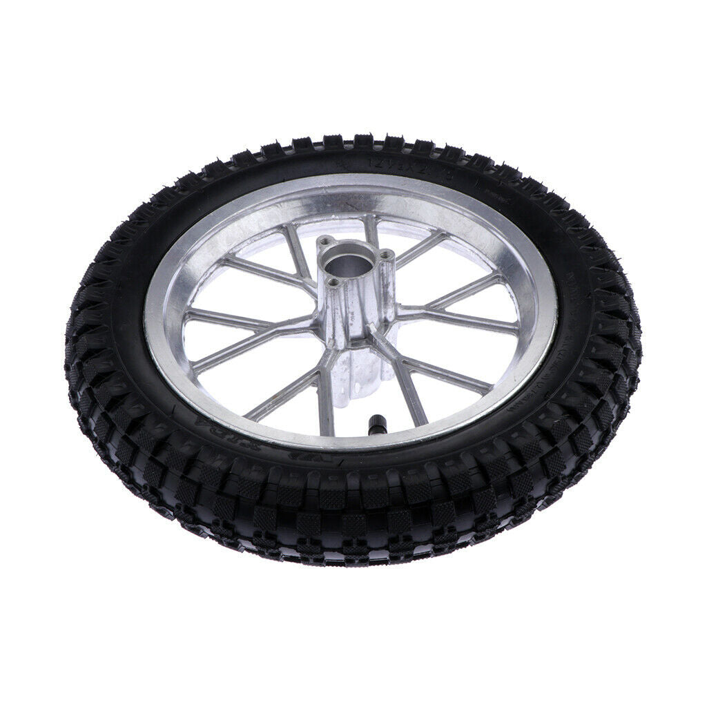 Replacement Rear Wheel Tire with Solid Non-slip Hub for 49cc
