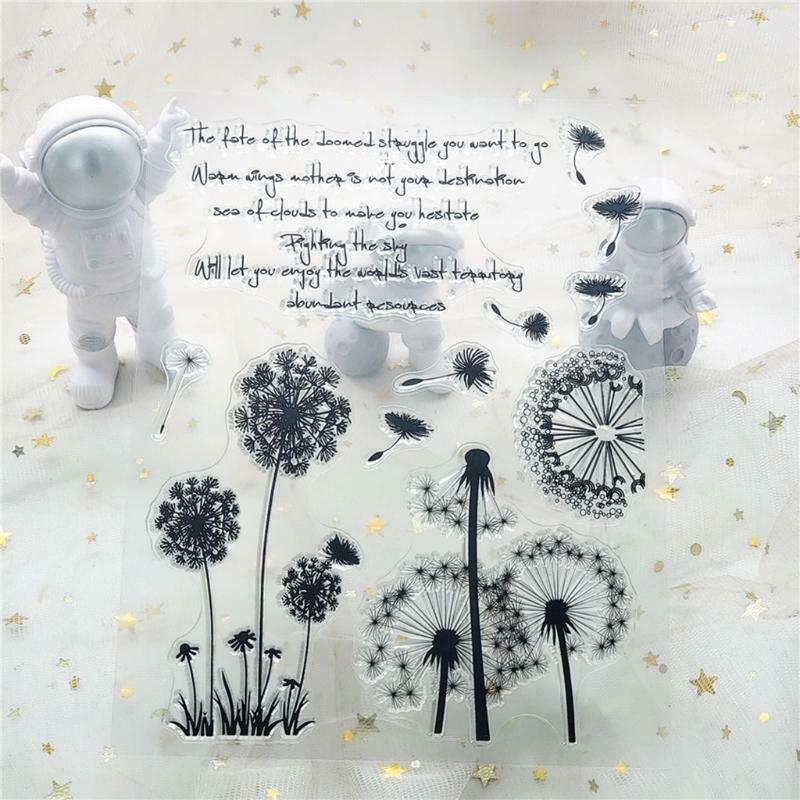 Dandelion Silicone Clear Seal Stamp DIY Scrapbooking Embossing Photo Album Decor