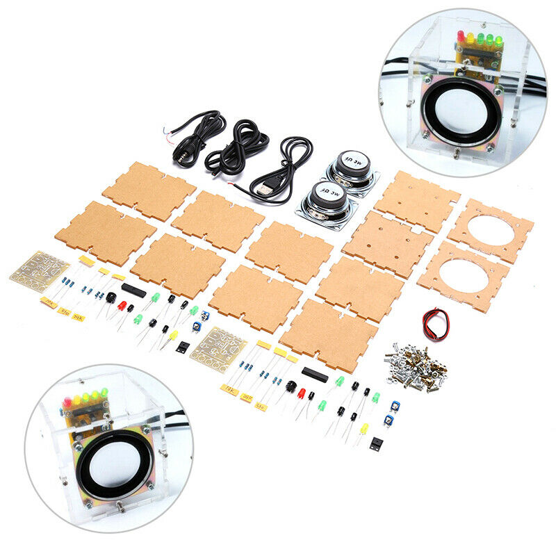 1 pair 3W Electronic Speaker Box Horn Production Kit Audio Electronics DIY Kit
