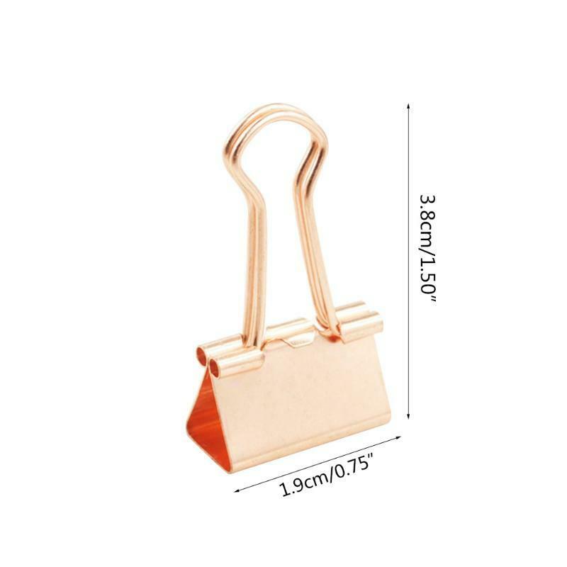 10 Pieces Small Paper Clips Mini Binder Clips Paper Clamps Swallowtail Clamp Set