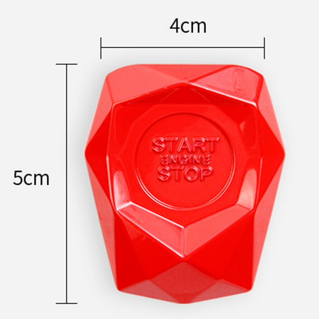 Metal Alloy Car Engine Push Button Protection Cover Start Stop Engine Decorative