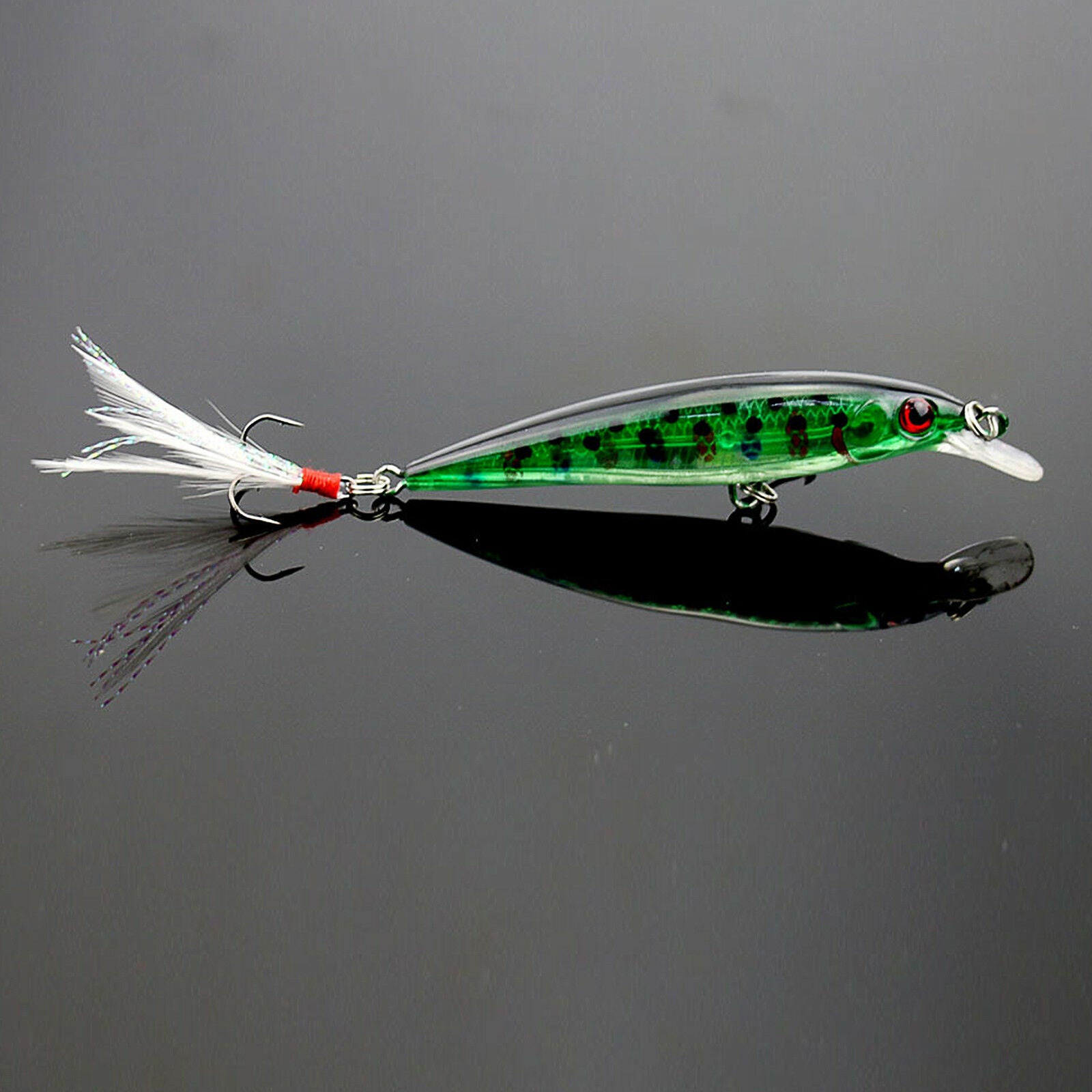 Plastic 10pcs Fishing Lures Crankbaits Hook Minnow Baits Tackle Crank Fishing