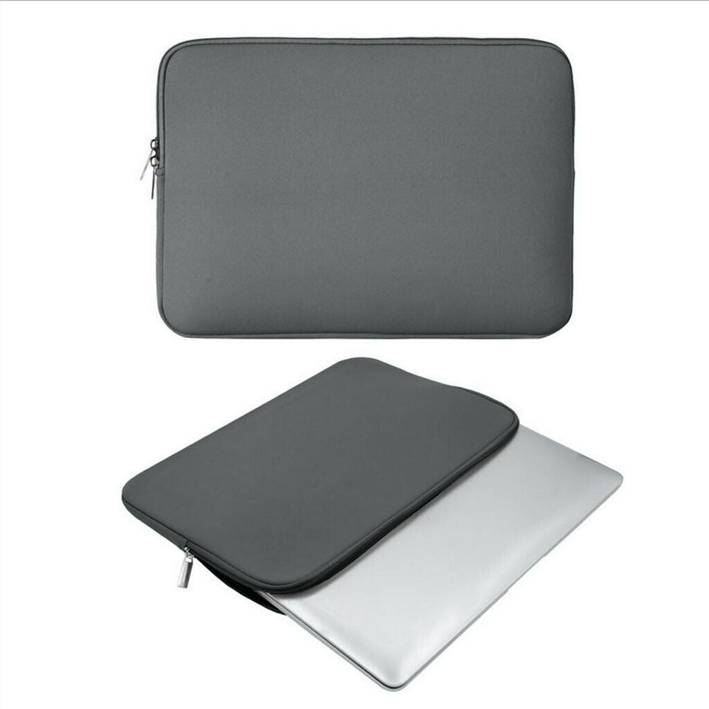 2Piece Laptop Sleeve Case Polyester Portable Carrying Notebook Bag 13"