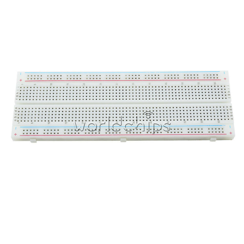 2Pcs MB-102 Solderless Breadboard Protoboard 830 Tie Points 2 buses Test Circuit