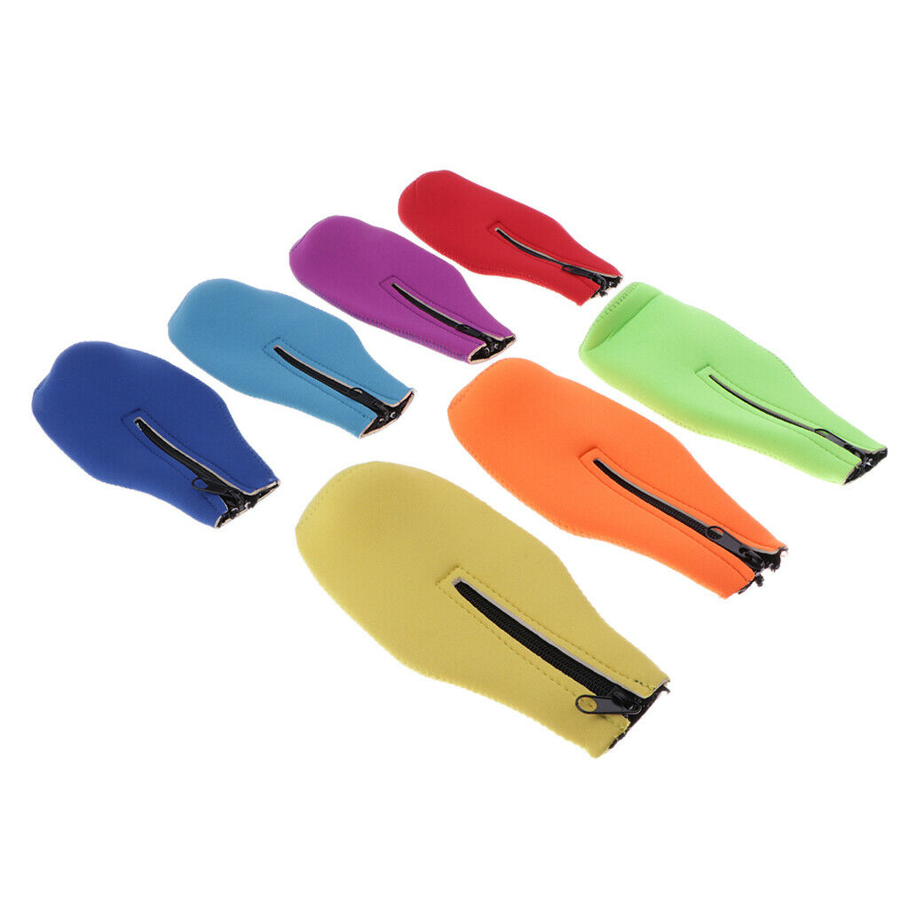 7 Color Rainbow Bottle Can Tin Cooler Holder Neoprene Zipper Chilling Full Cover