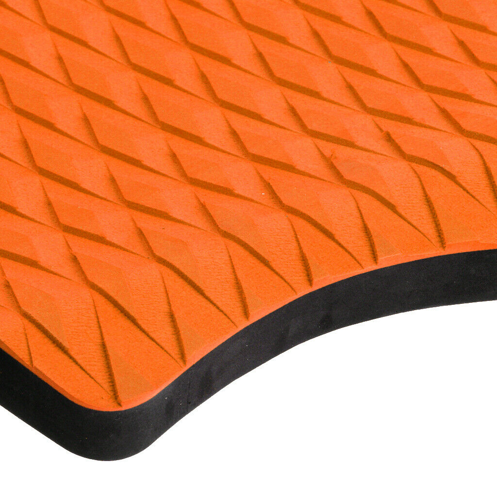 9pcs/Set Diamond Surfboard Full Deck Traction Pad Tail Grips Orange