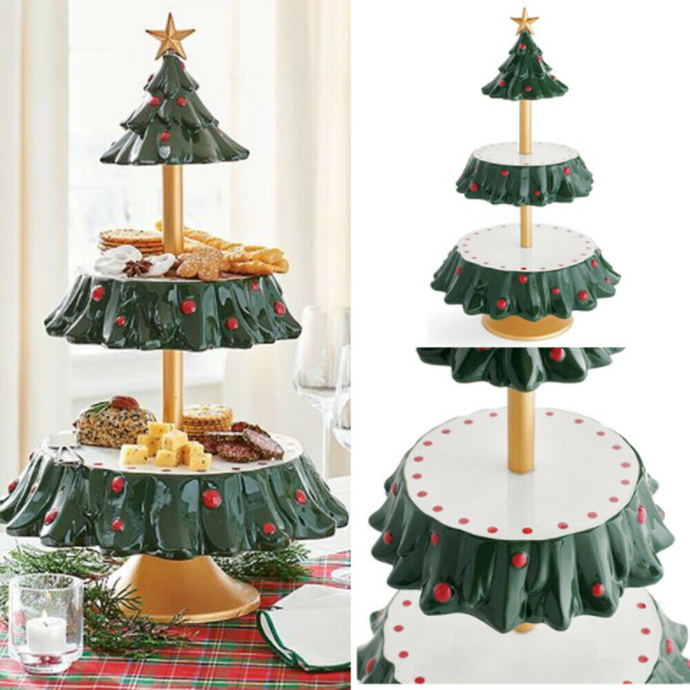 Christmas Snack Rack Christmas Tree Dessert Table Fruit Plate Holiday Party Tray