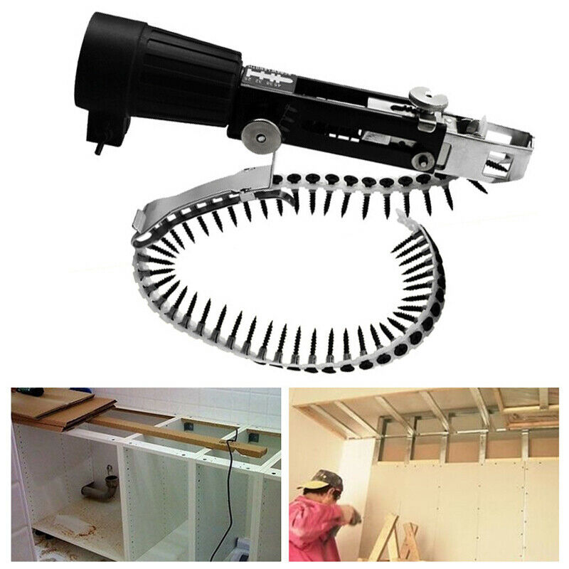 Automatic Nail  System Chain Screwdriver Electric Drill Adapter Woodwork